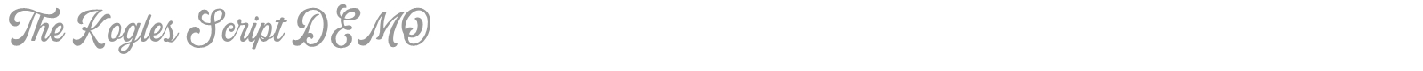The Kogles Script font preview